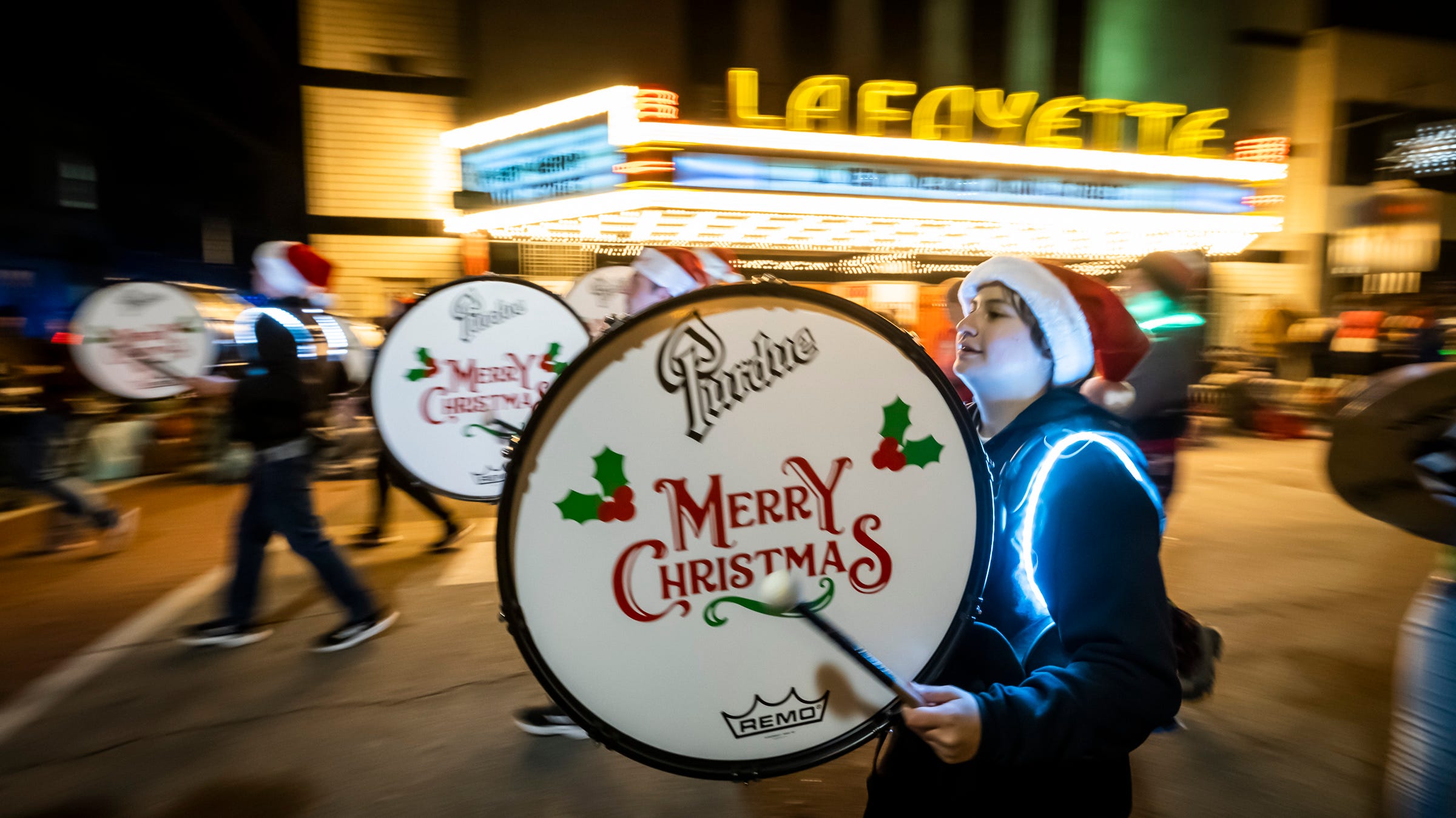 Christmas Parade extra The beat of a different Purdue drummer