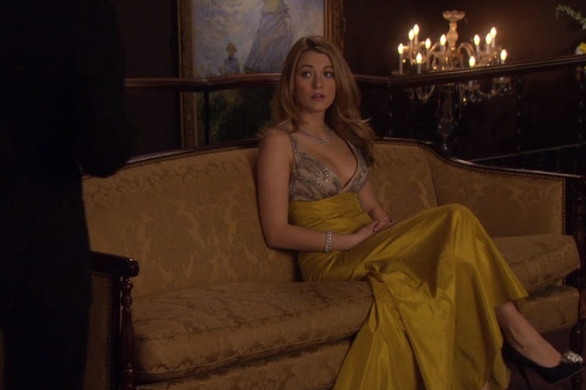 Serena gossip girl gold dress top