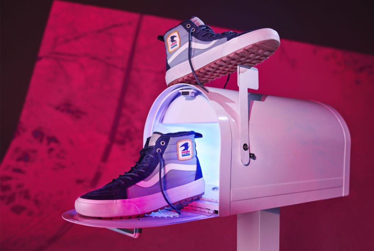 This USPS X Vans collab is officially licensed but employees
