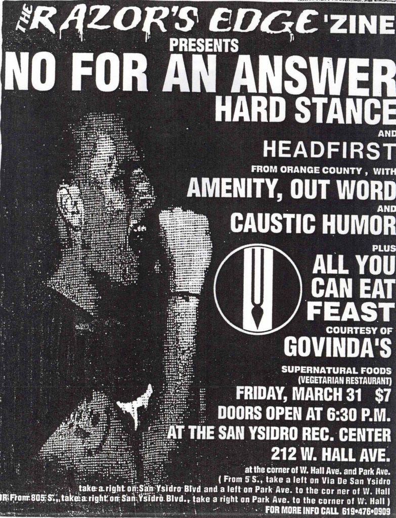 FROM THE STRAIGHT EDGE BOOK ARCHIVES Rob Haworth (Hard Stance, No For