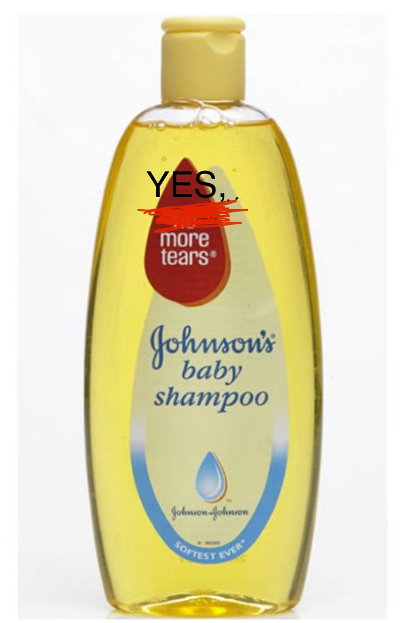 No more cheap tears shampoo
