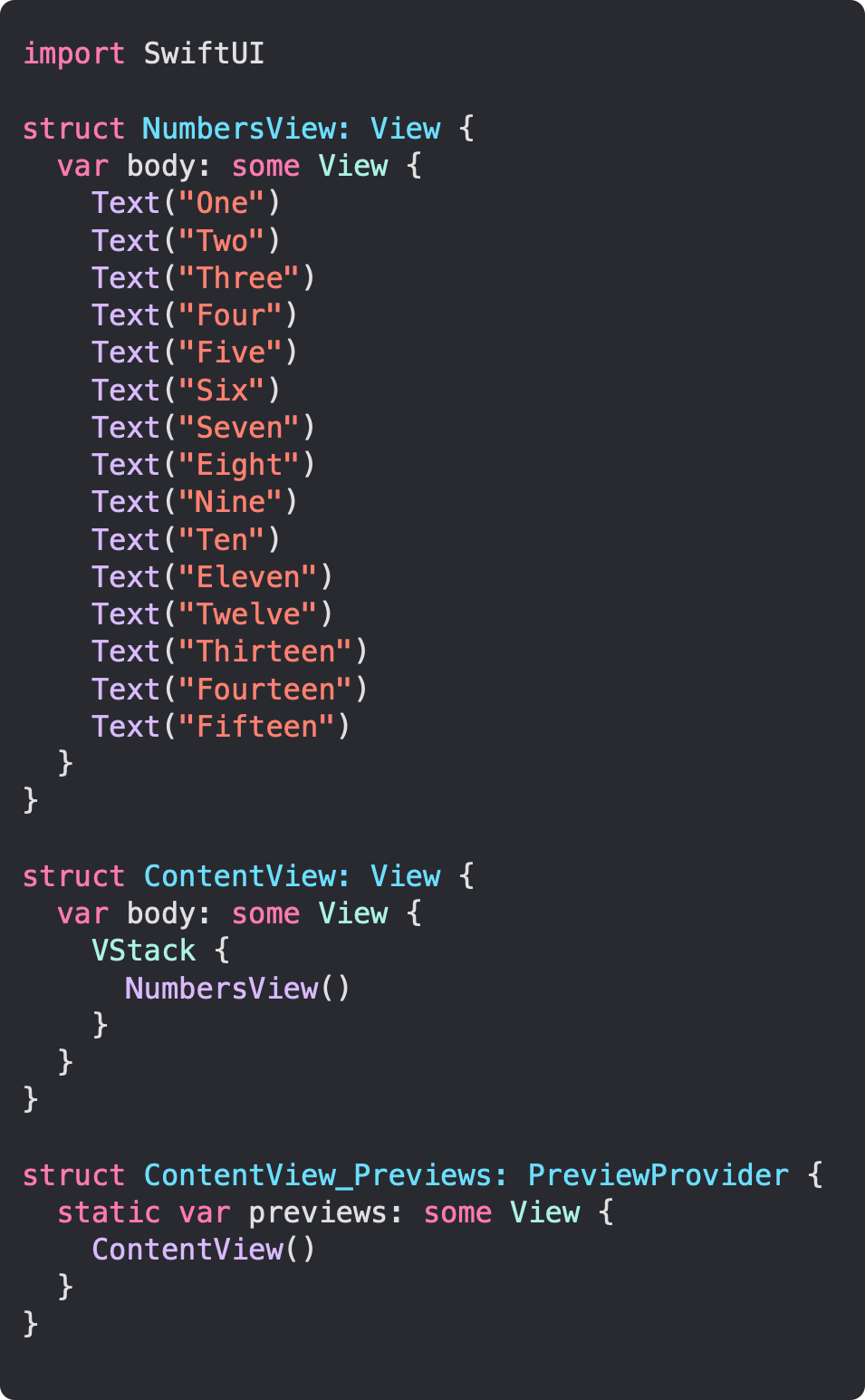 Break SwiftUI's 10 Child View Limit By Extending ViewBuilder