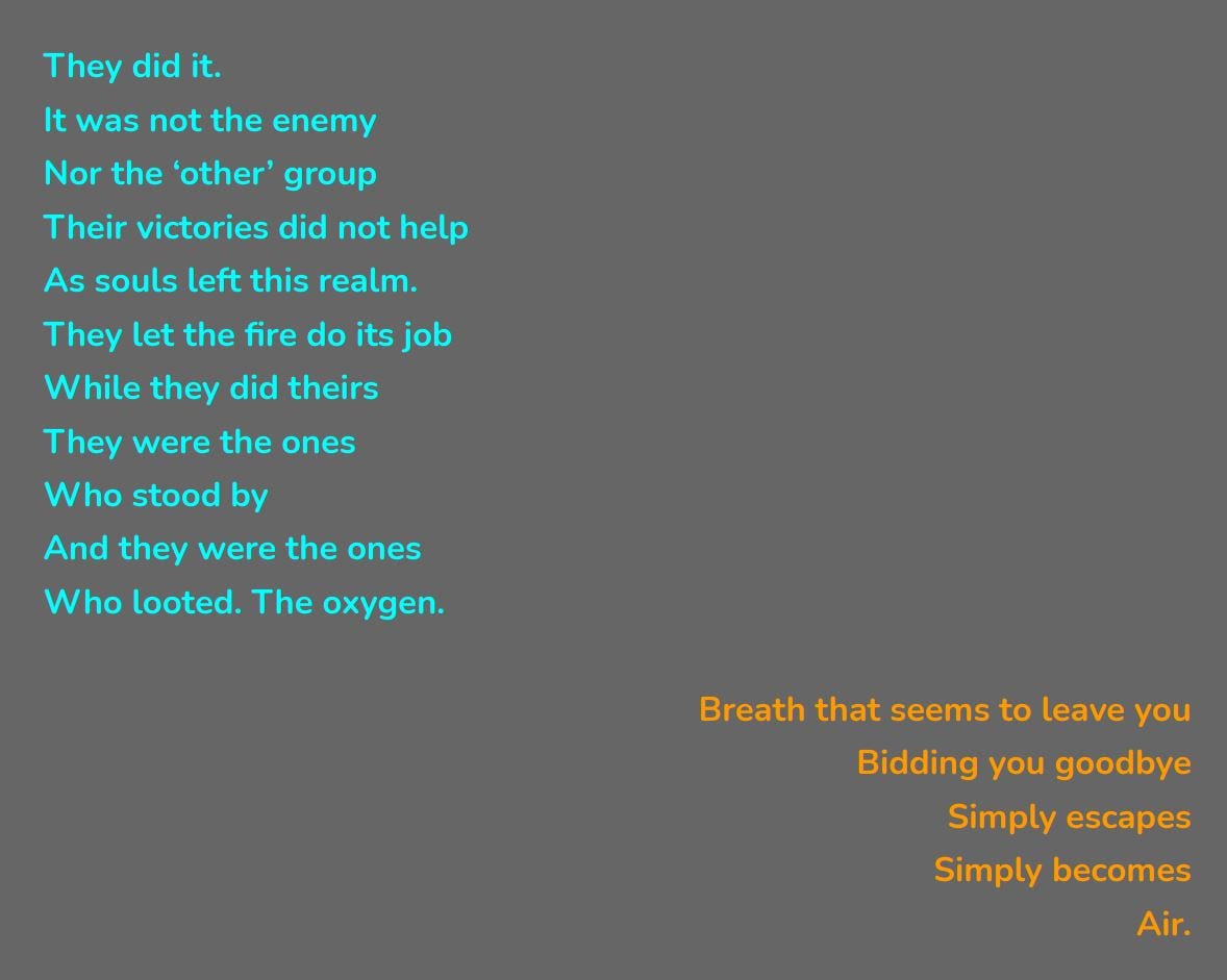 When Breath Becomes Air. - by Manhar Bansal - Reflections