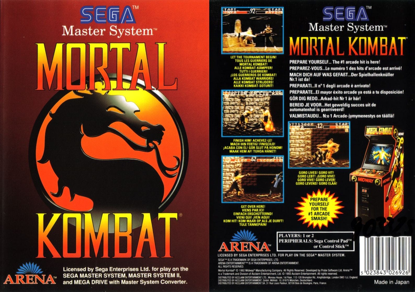 Mortal kombat nintendo outlet nes