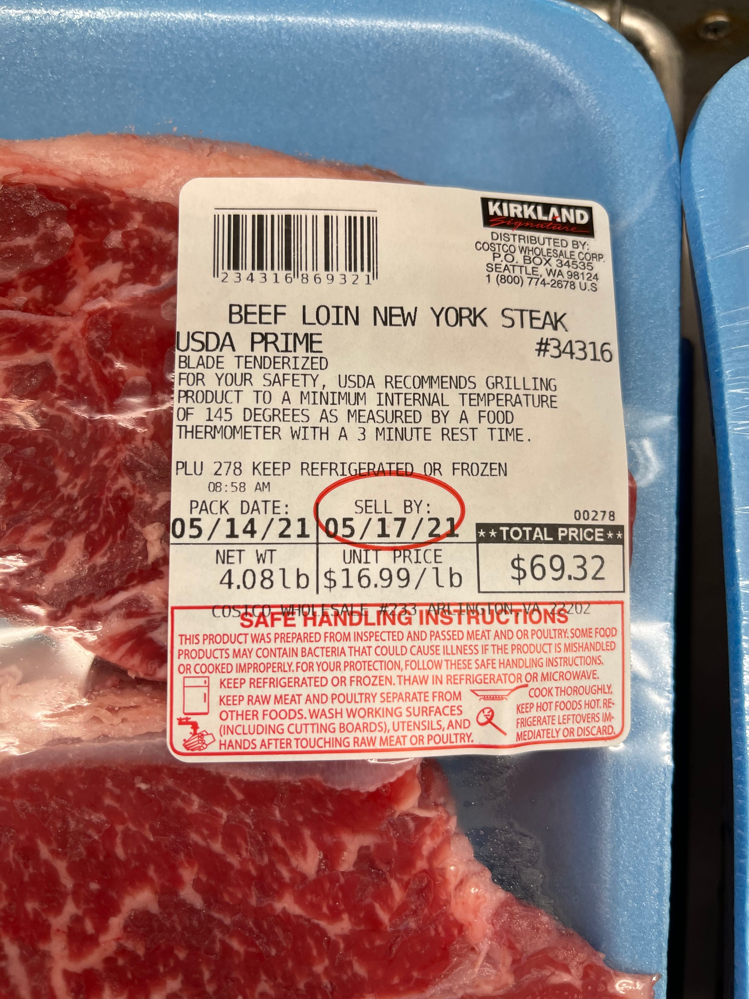 Discounted beef products