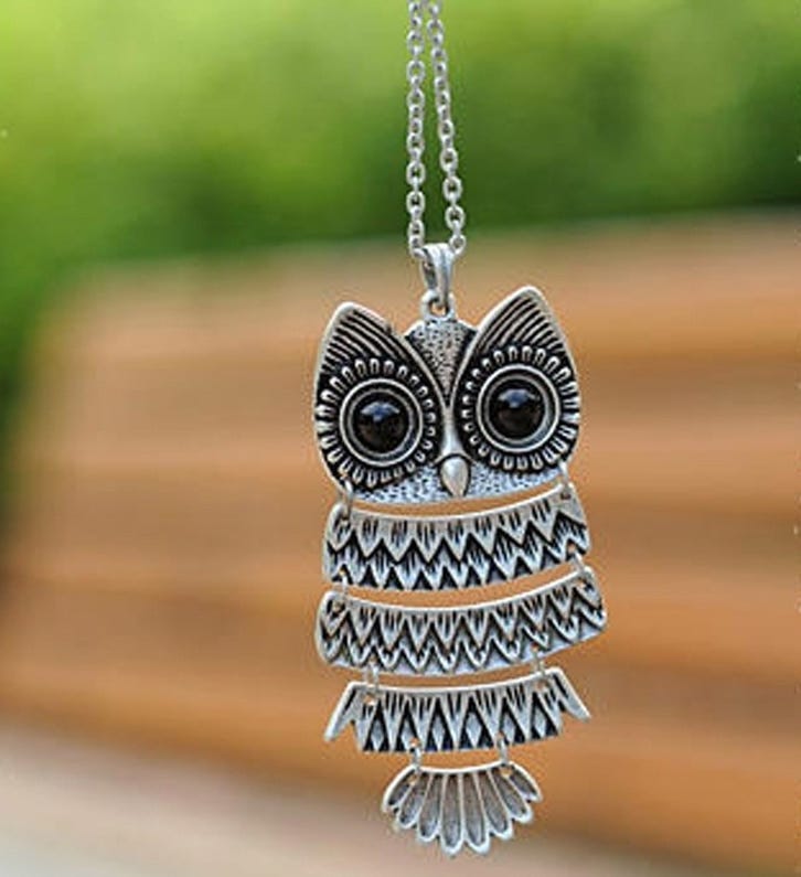 Owl pendant clearance necklace forever 21