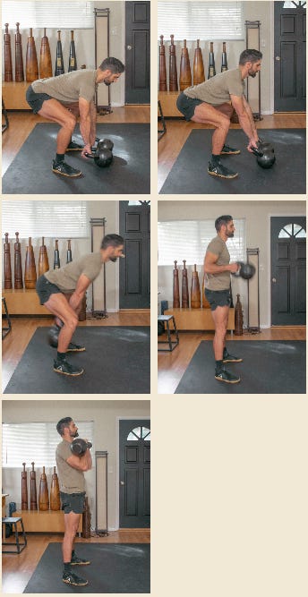 Double hotsell kettlebell row