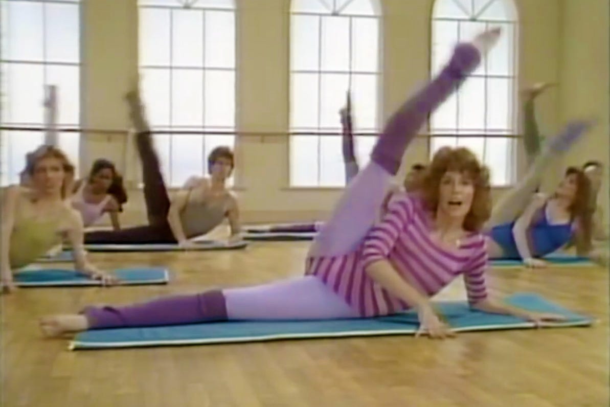 Jane fonda sale leg lift