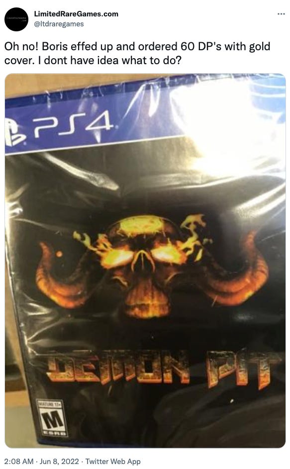 Demon Pit From Limited Rare Games Gets A Special Print Run