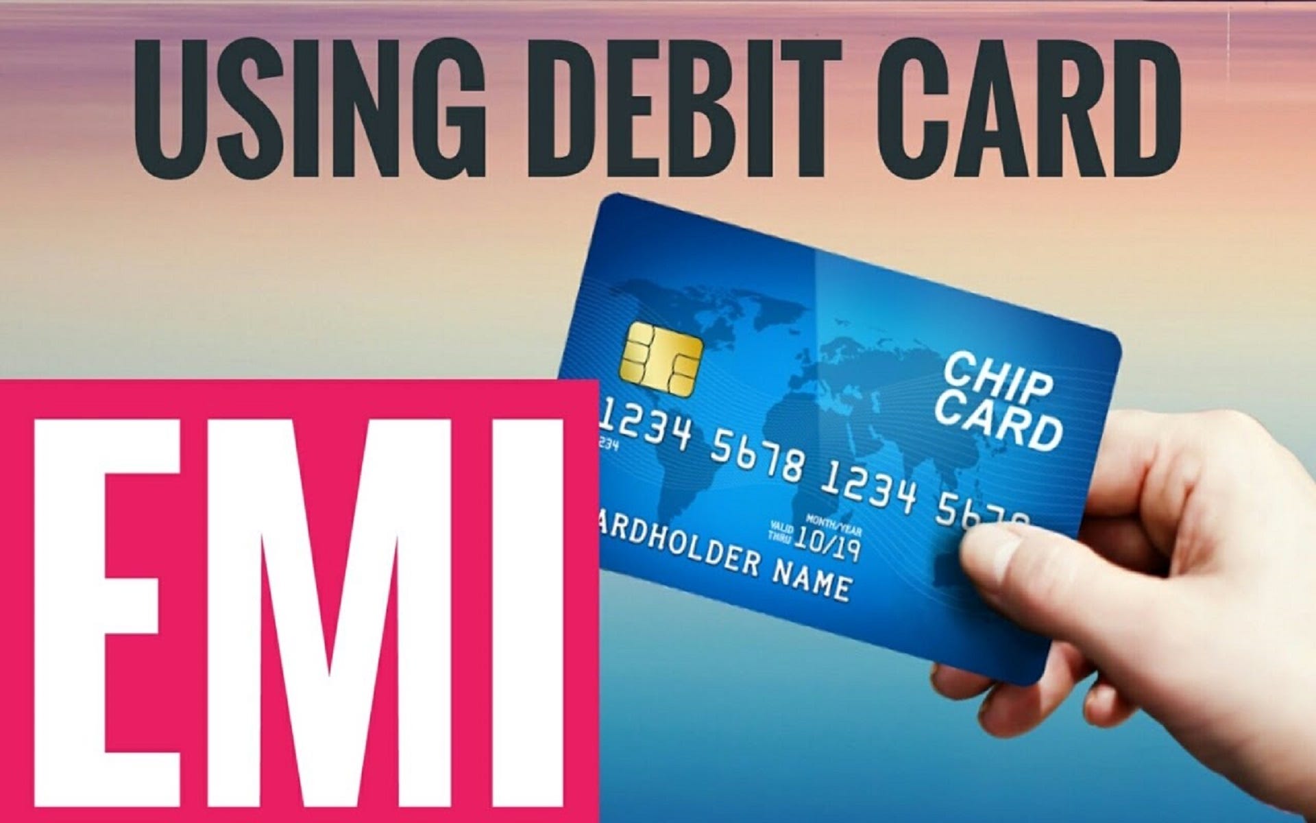 How can i get discount emi on debit card