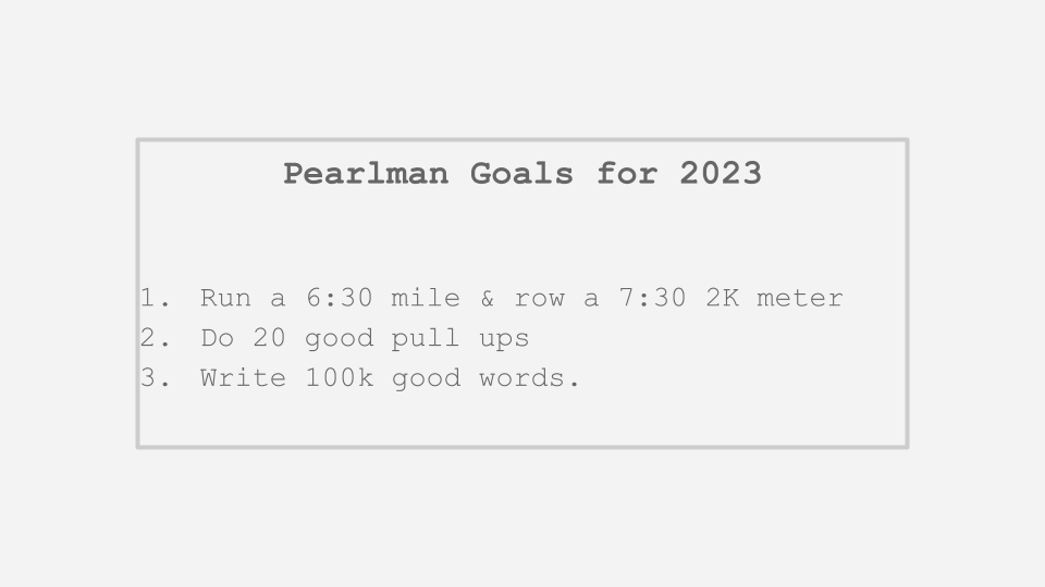 Setting Health Goals for 2023 by Philip Pearlman