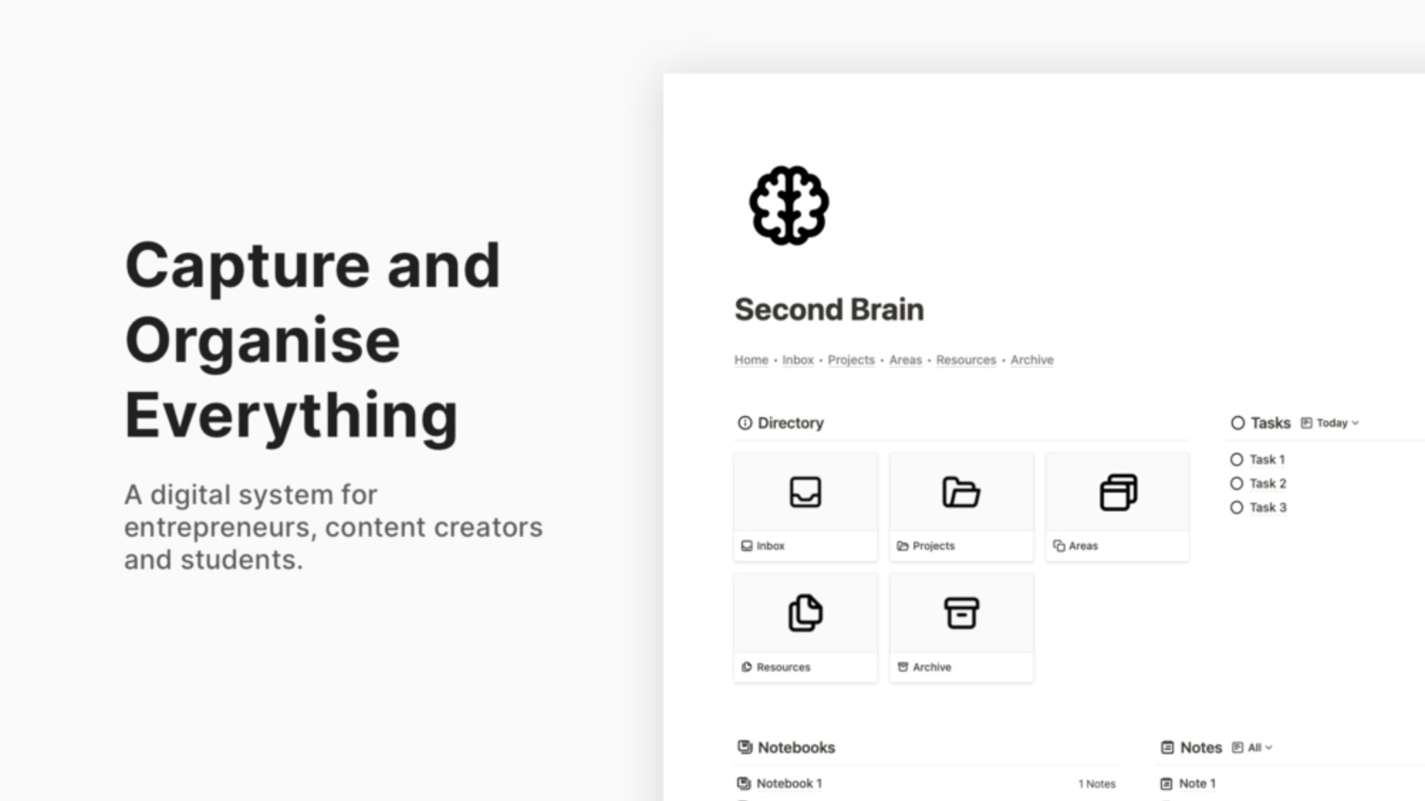 4 Notion Templates for Building a Second Brain