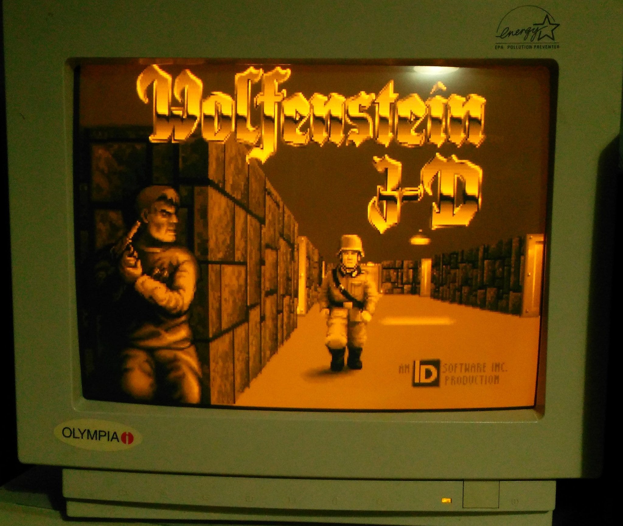 The beauty of computer games on Amber screens