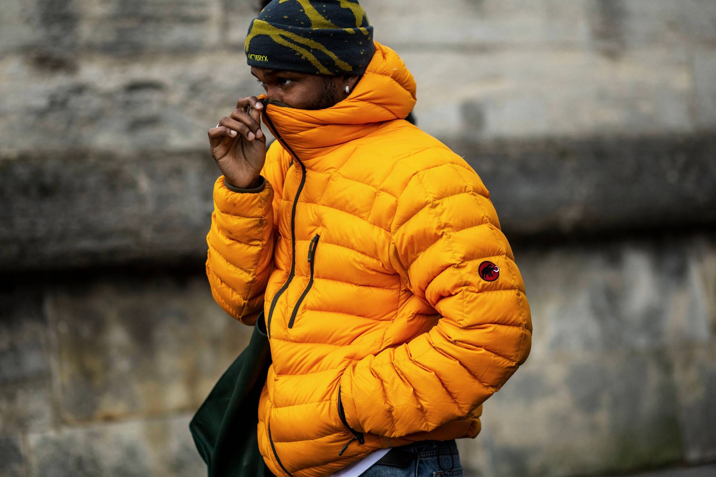 Mammut yellow hot sale puffer jacket