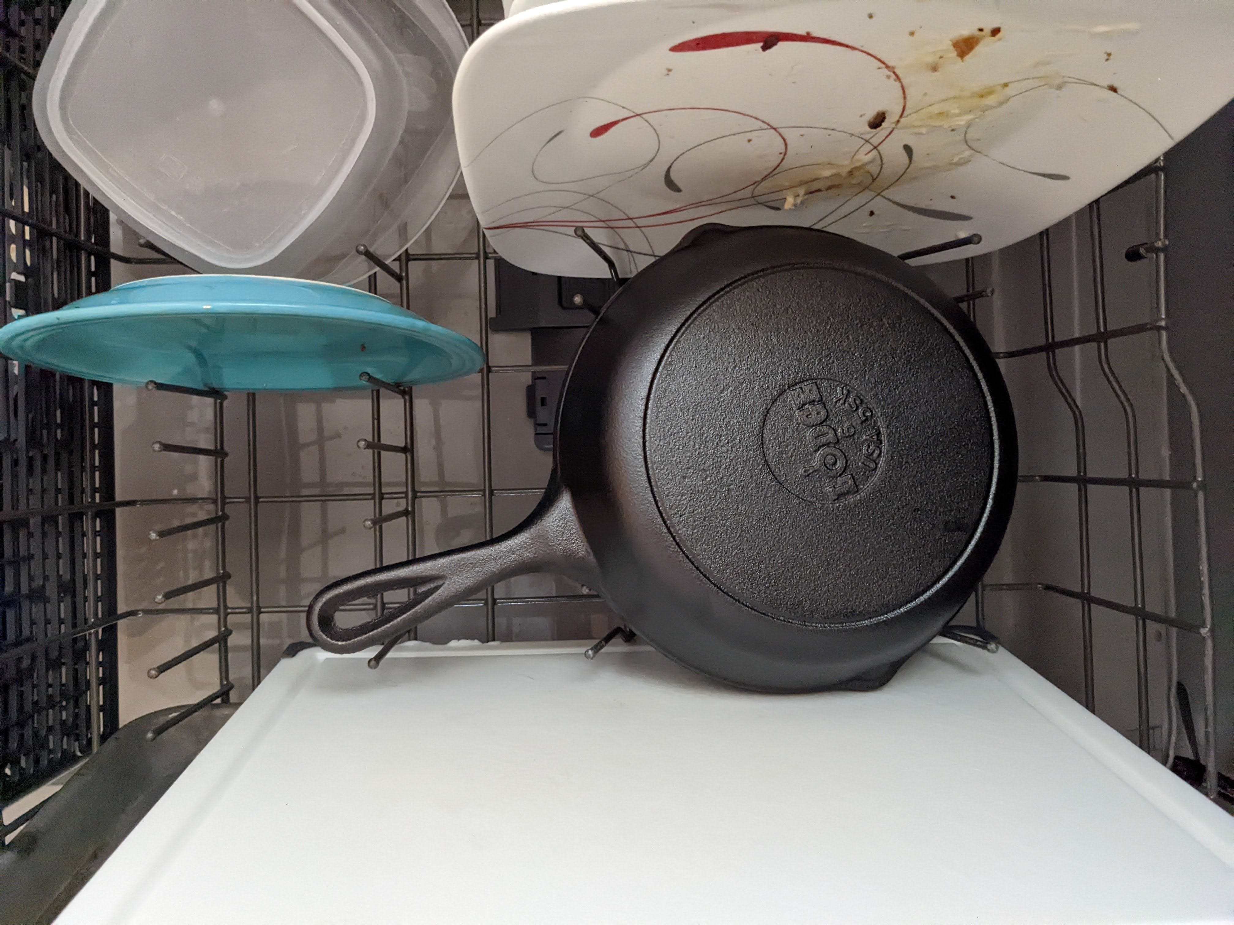 Let s put a cast iron pan in the dishwasher by Dennis Lee