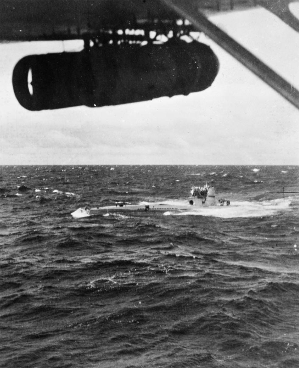 Aircraft captures UBoat by Martin Cherrett