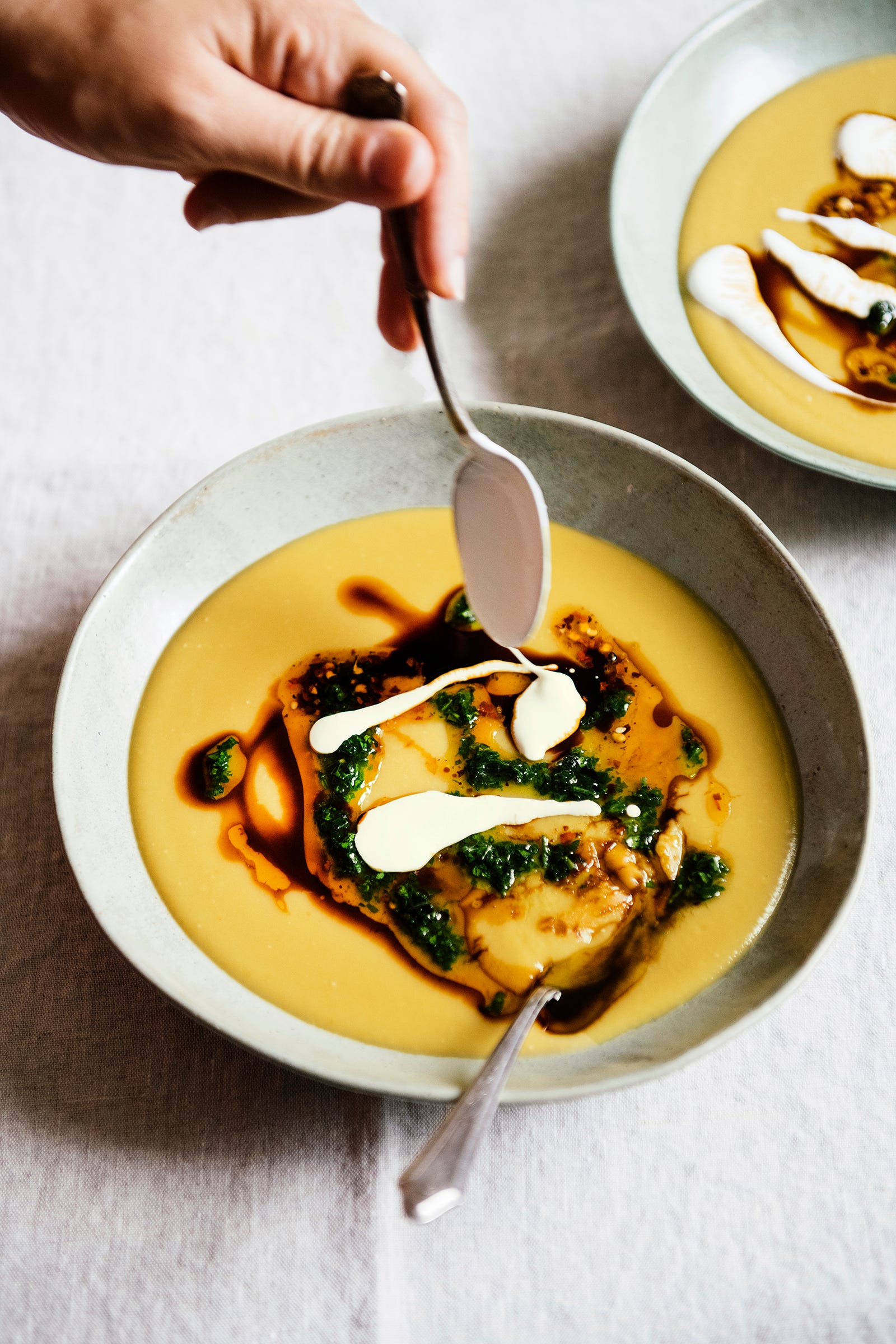 Split Pea Soup with Balsamic Vinegar by Abra Berens