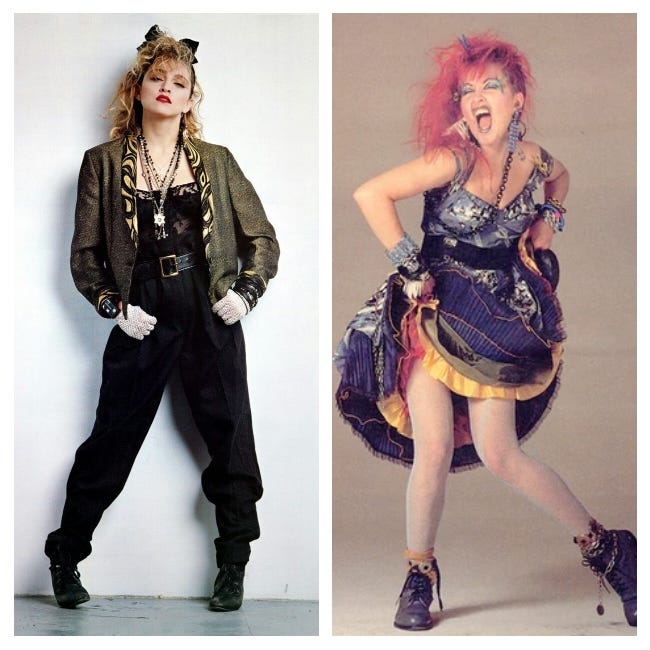 CYNDI LAUPER GIRLS JUST WANT TO HAVE FUN 70'S,80'S,90'S- 63 TALL ...
