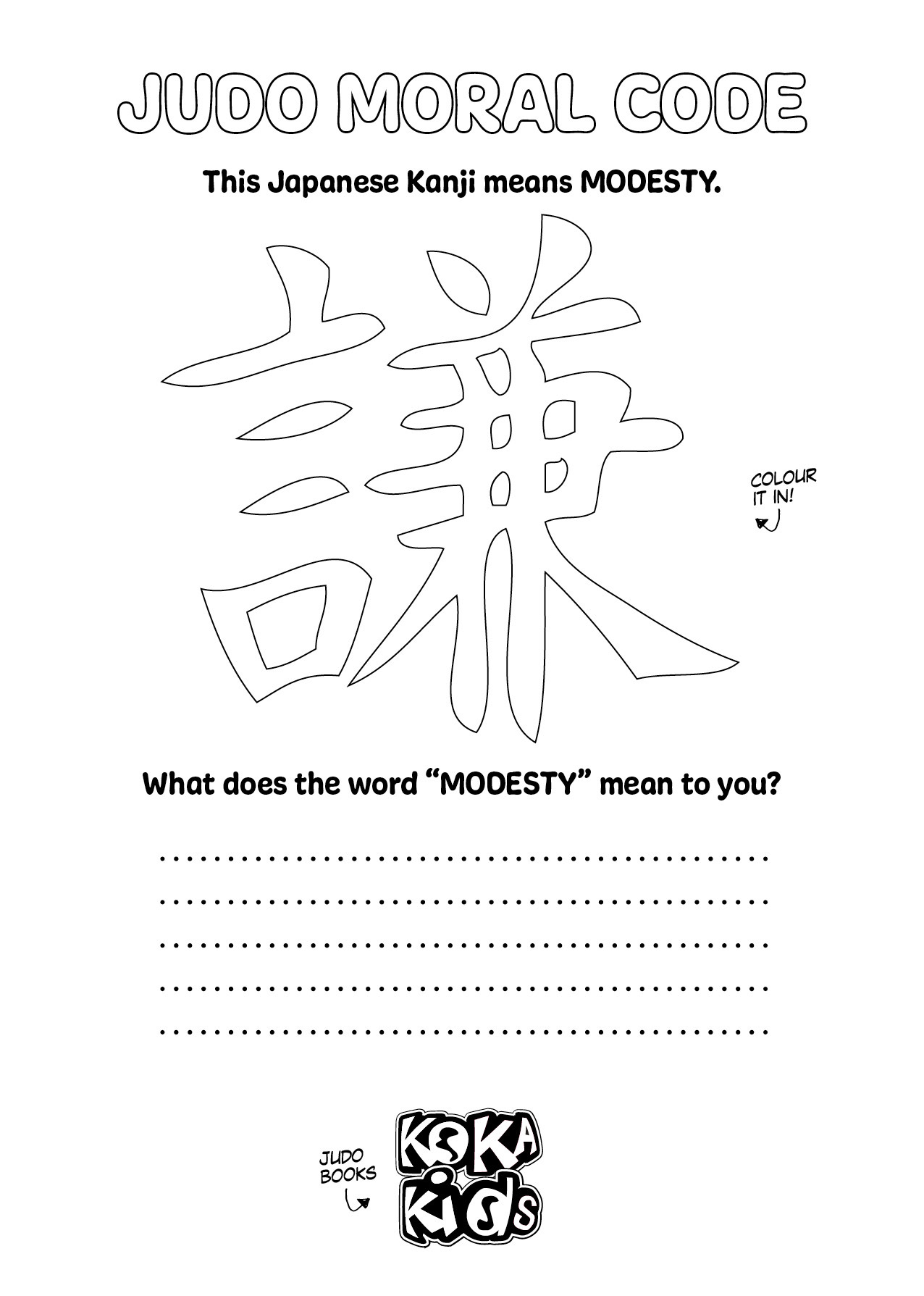 Activity Judo Moral Code Modesty By Nicola Fairbrother activity-judo-moral-code-modesty-by-nicola-fairbrother