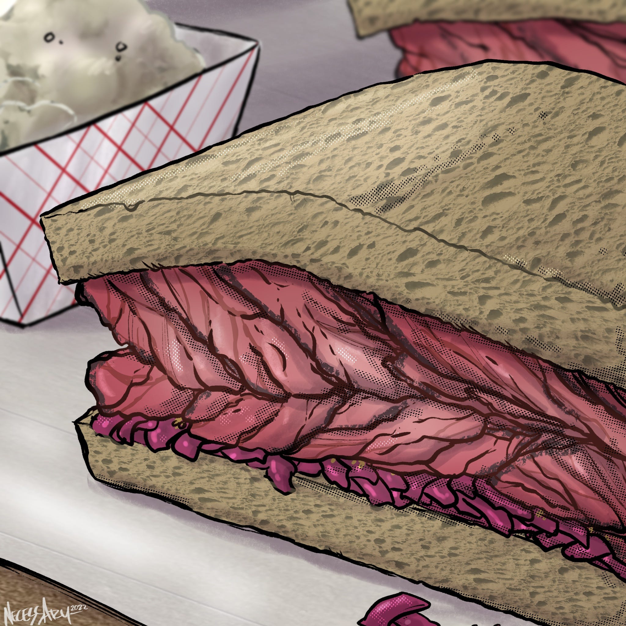 Essentials Pastrami sandwich at Larder, Cleveland, Ohio