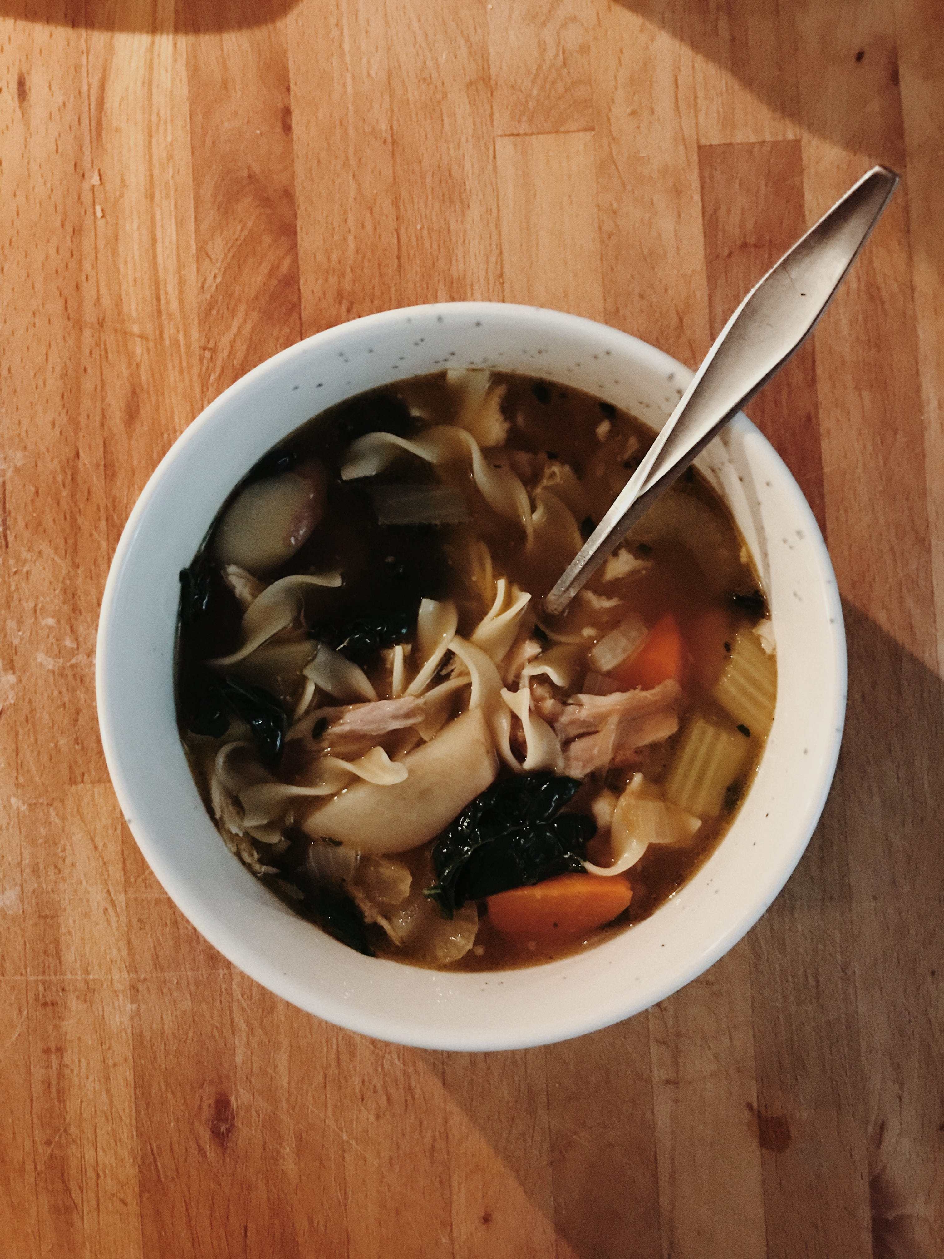Recipe Share Homemade Chicken Noodle Soup w/ Jammy Red Onion