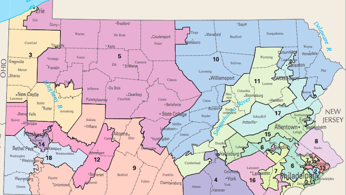 Congressional Redistricting in Pennsylvania (20232033)