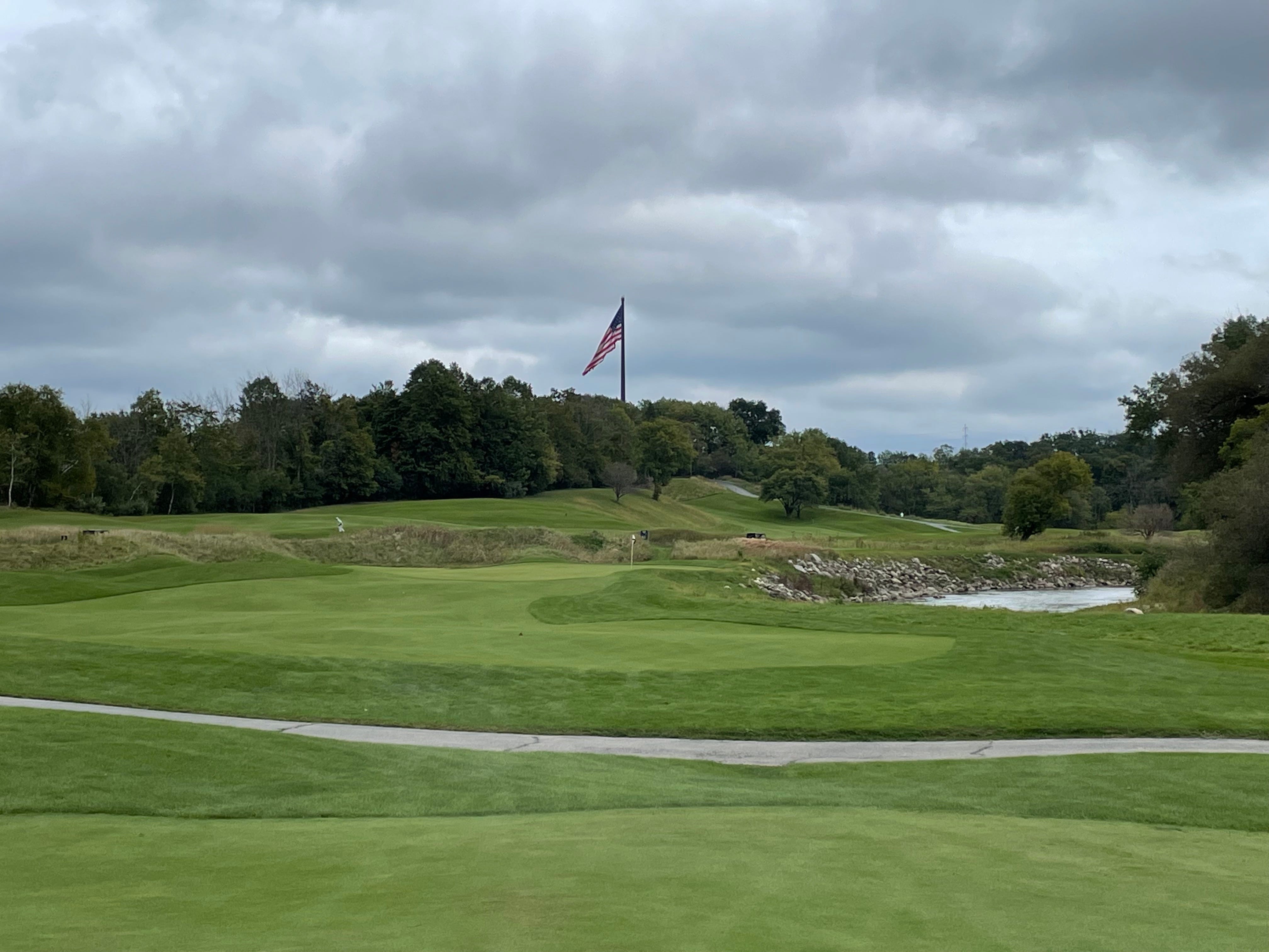 Porte-sac (bag Tag) Ryder Cup – Double Face Argent, Whistling Straits & Blackwolf Run – Neuf