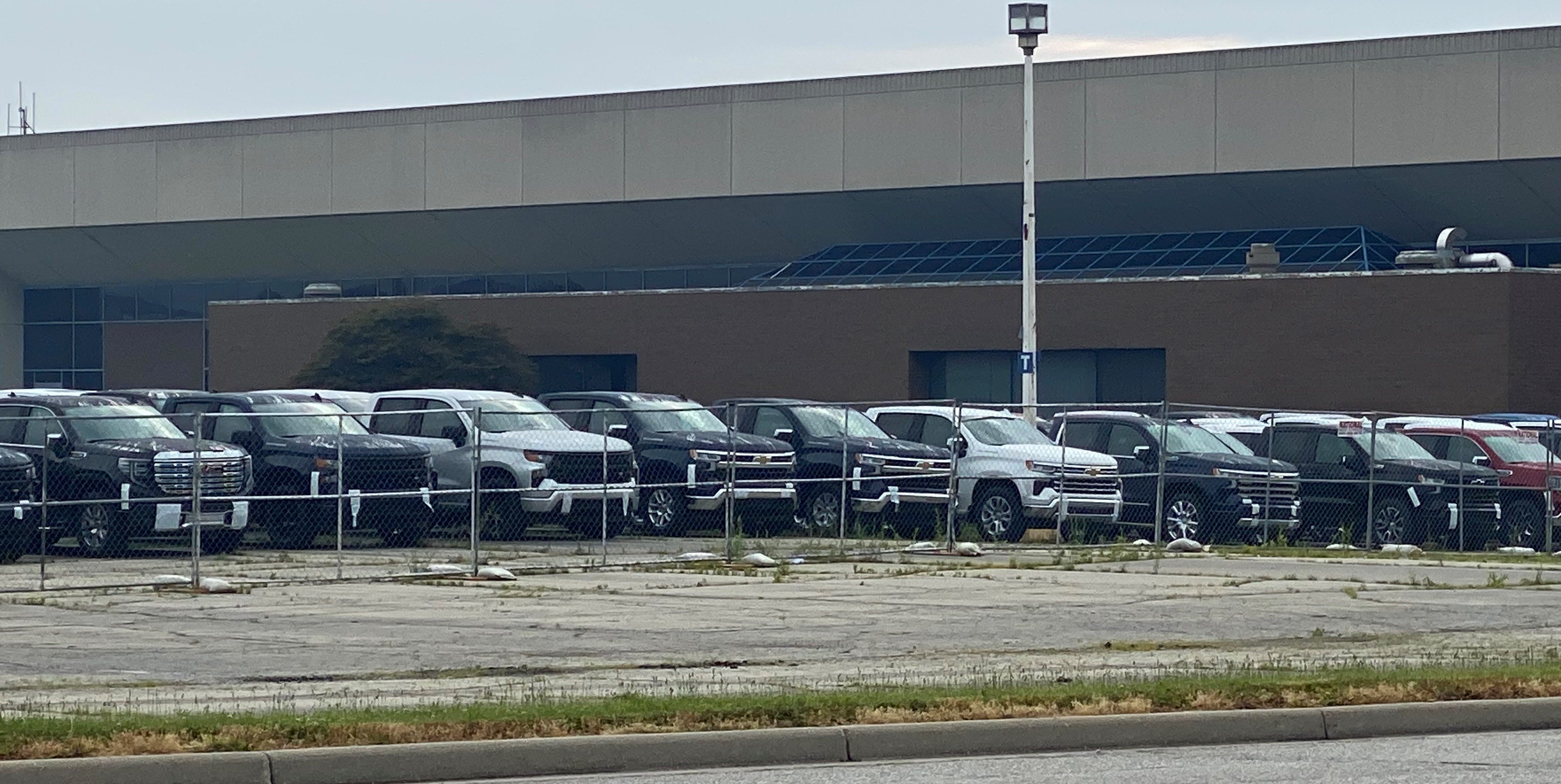 Unfinished trucks return to Kokomo by Edwin Faunce