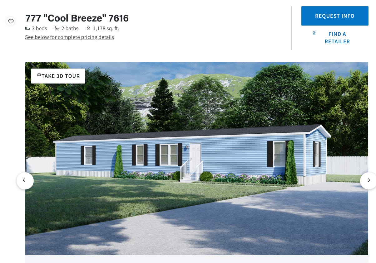 No money discount down mobile homes