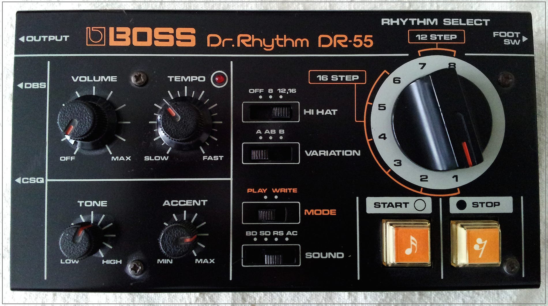 The BOSS DR-55 Dr. Rhythm Drum Machine - by Gino Sorcinelli