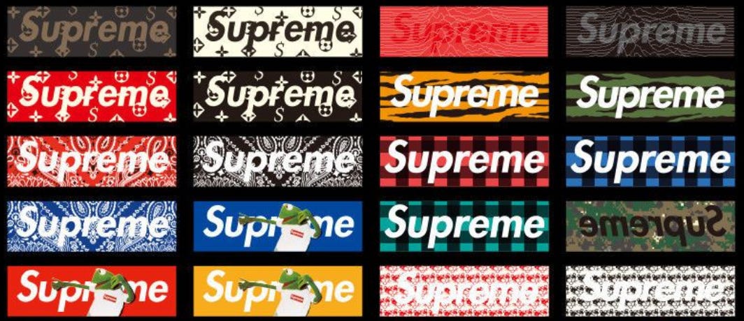 Best on sale supreme stickers