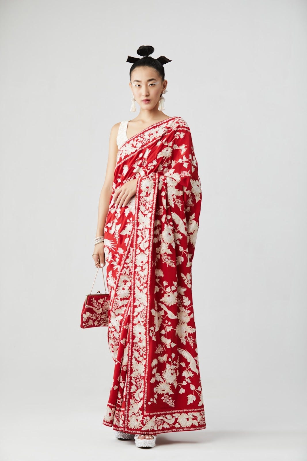 Parsi saree style clearance