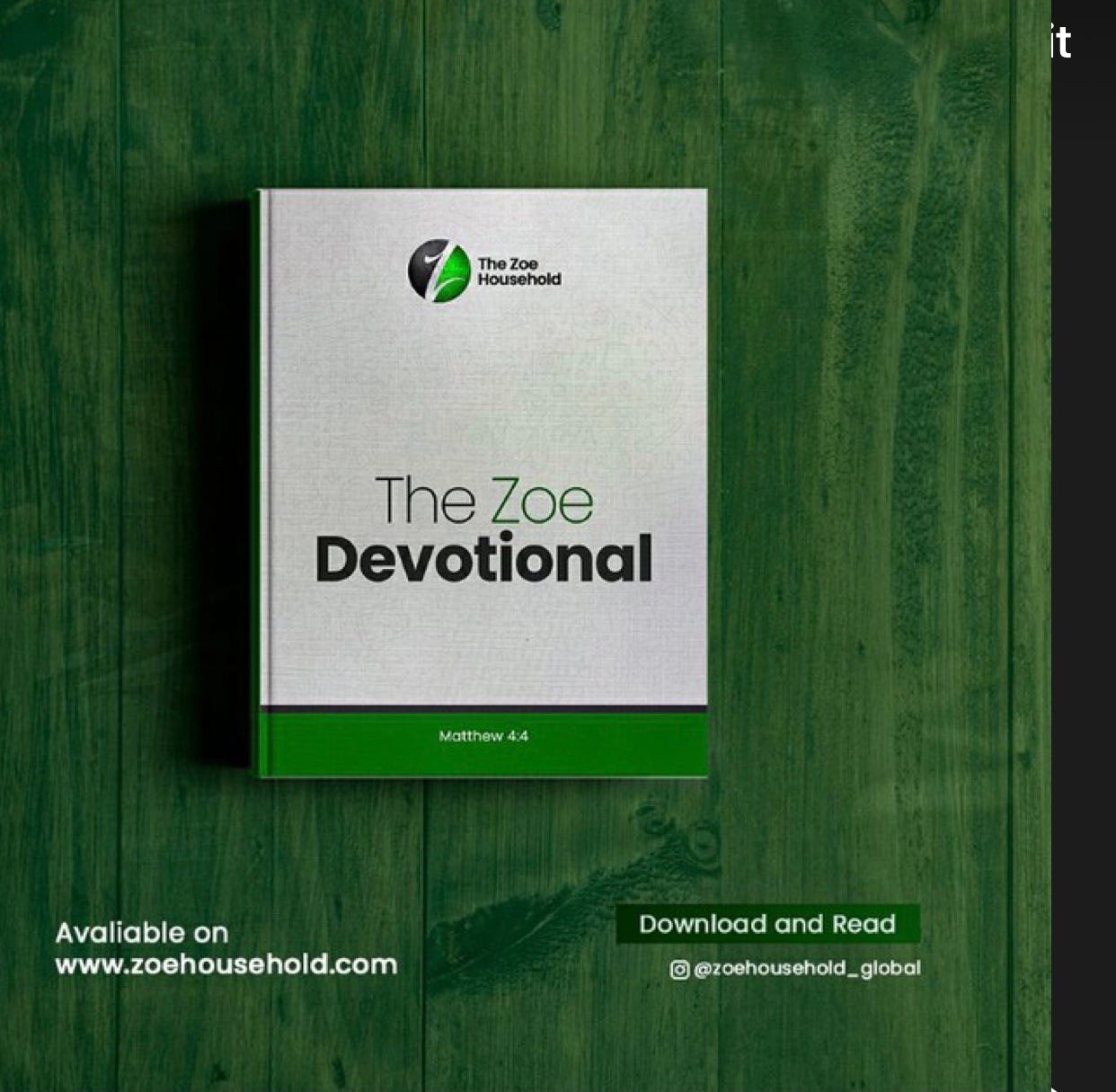 Sub Devotion The Zoe Devotional | Substack