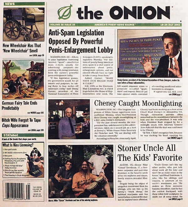 20 years ago, The Onion redesigned its website