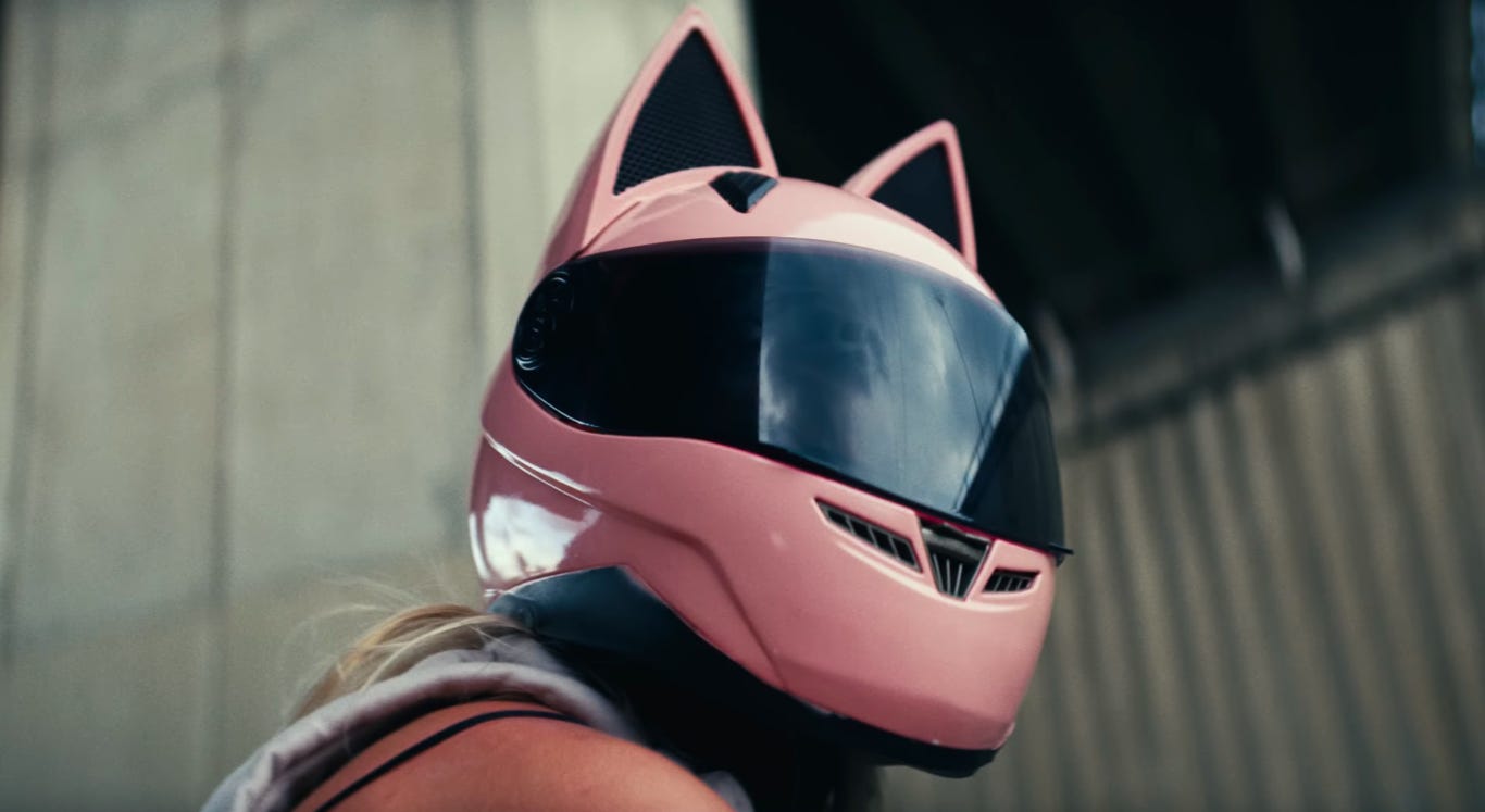 Casco discount de gatita