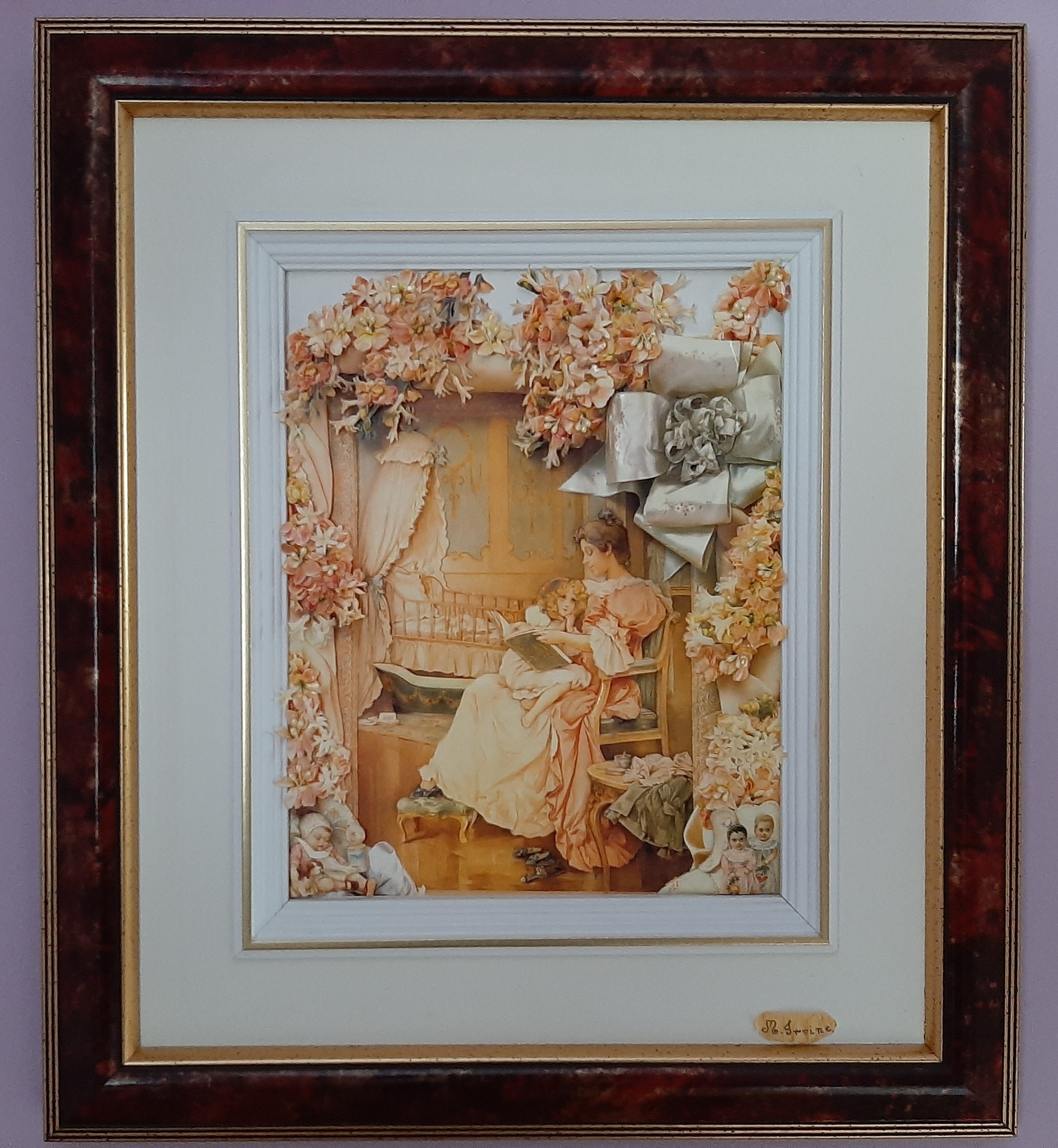 Framing paper tole art by Jillian Page