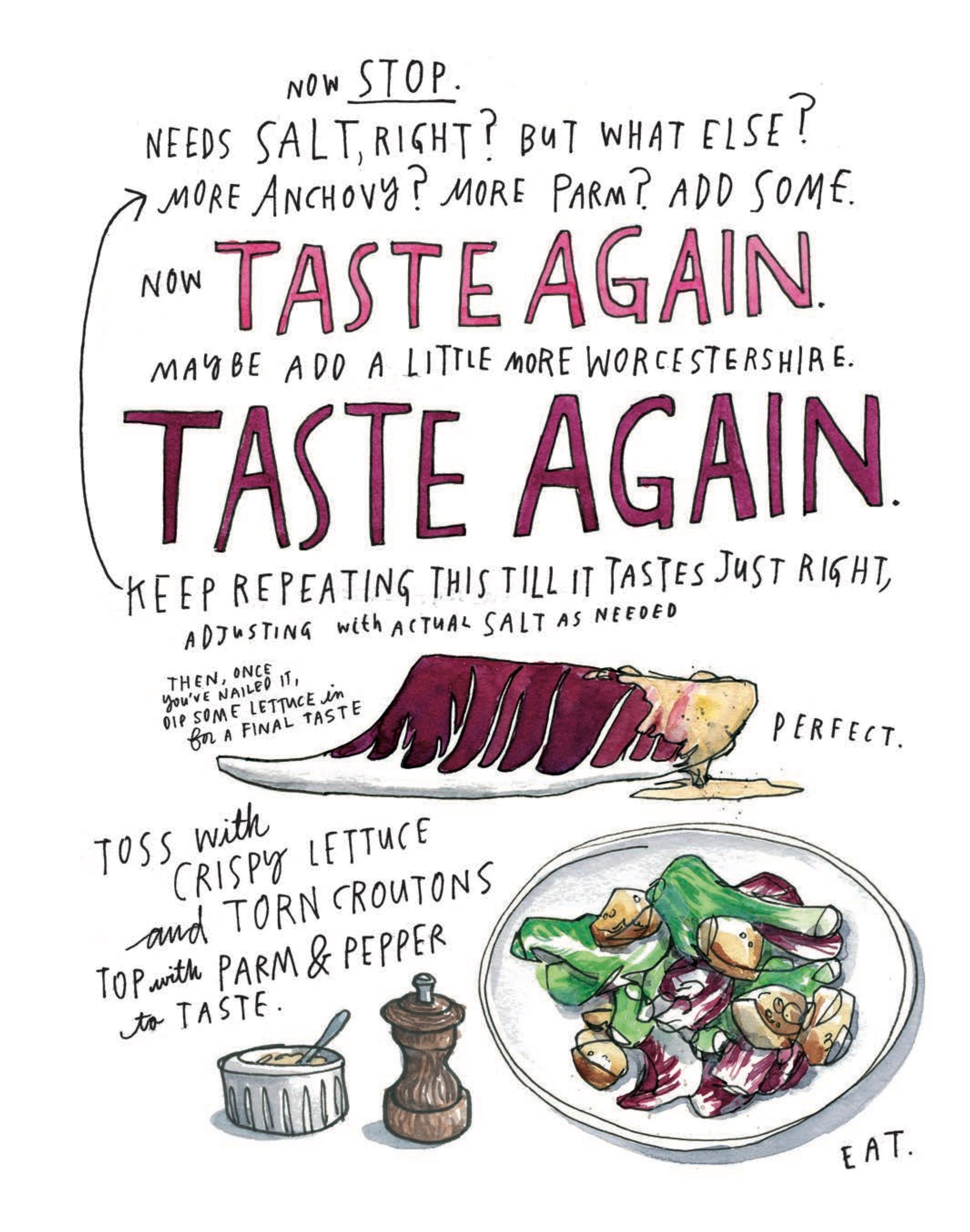 Caesar Salad by Samin Nosrat by Brian Hogan Stewart