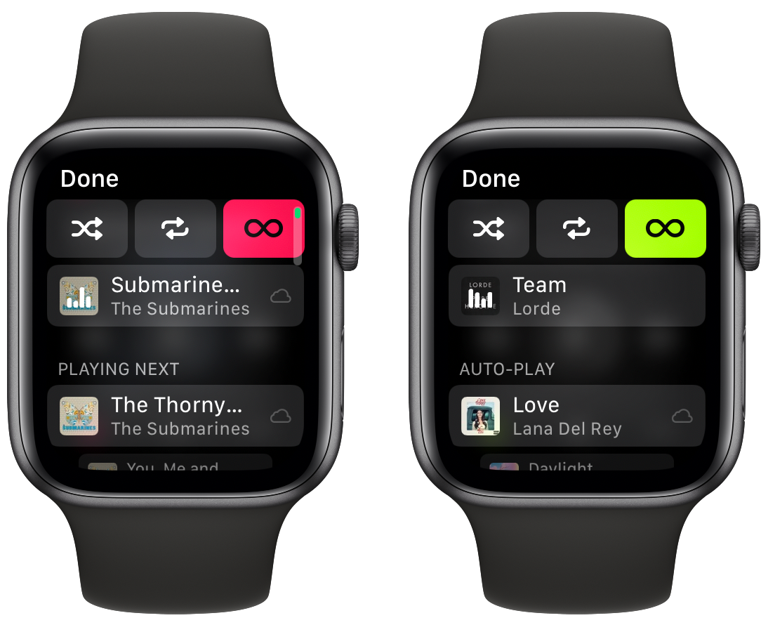 Listening to music with apple sales watch