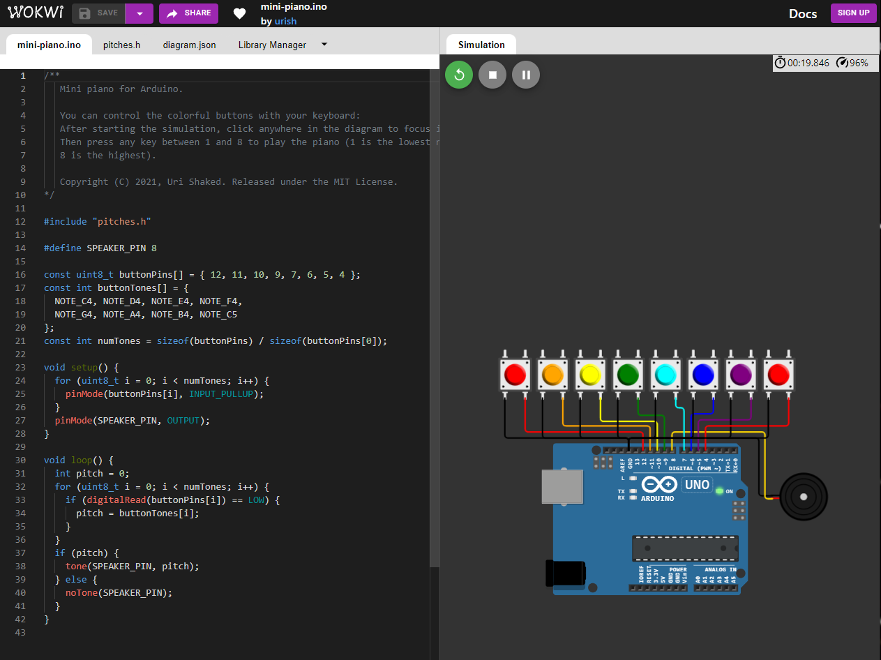 Online programing environment for Arduino/MCU with emulator