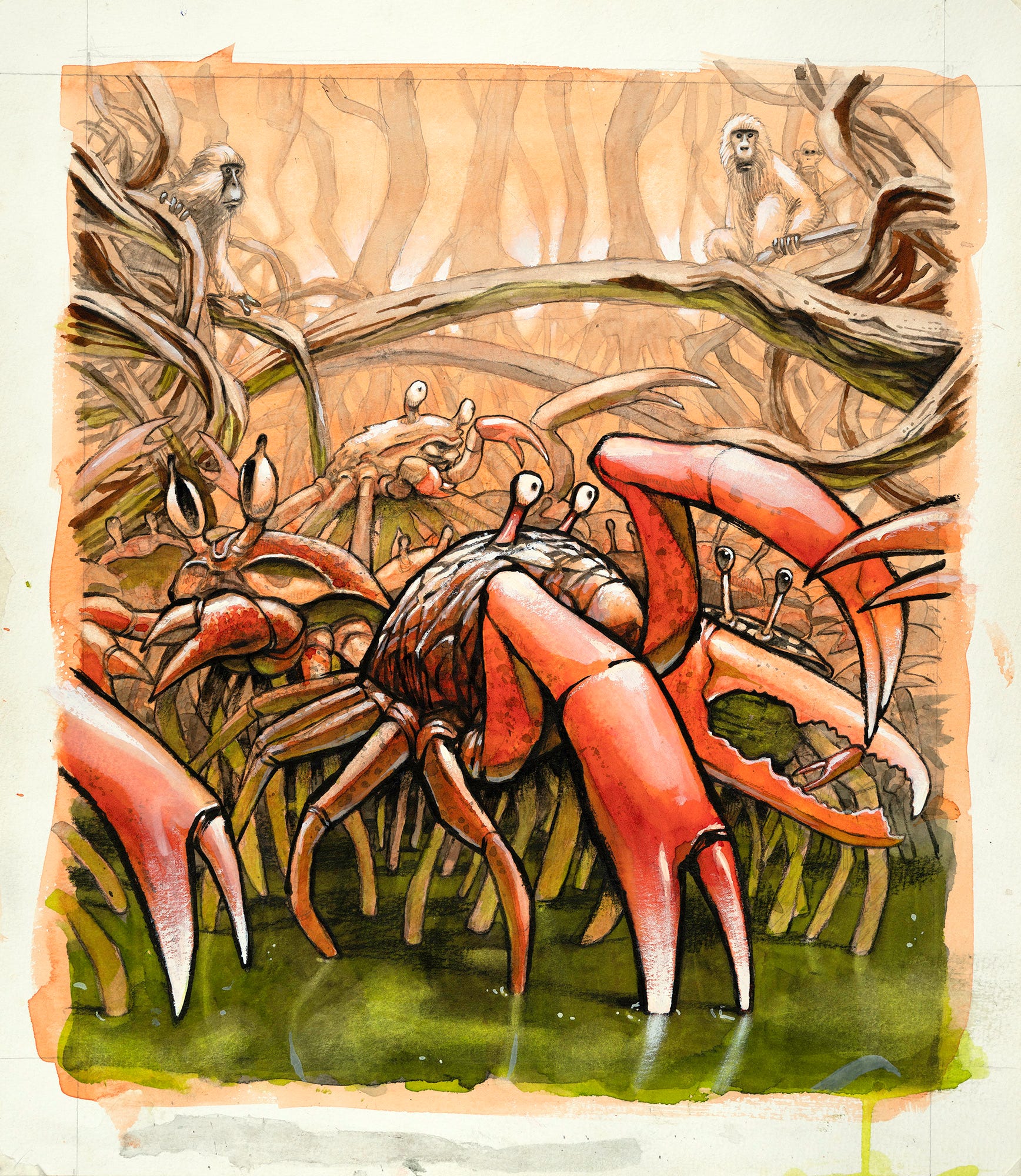 Comics Artopsy #12 - by Niko Henrichon - Exploding Giraffe