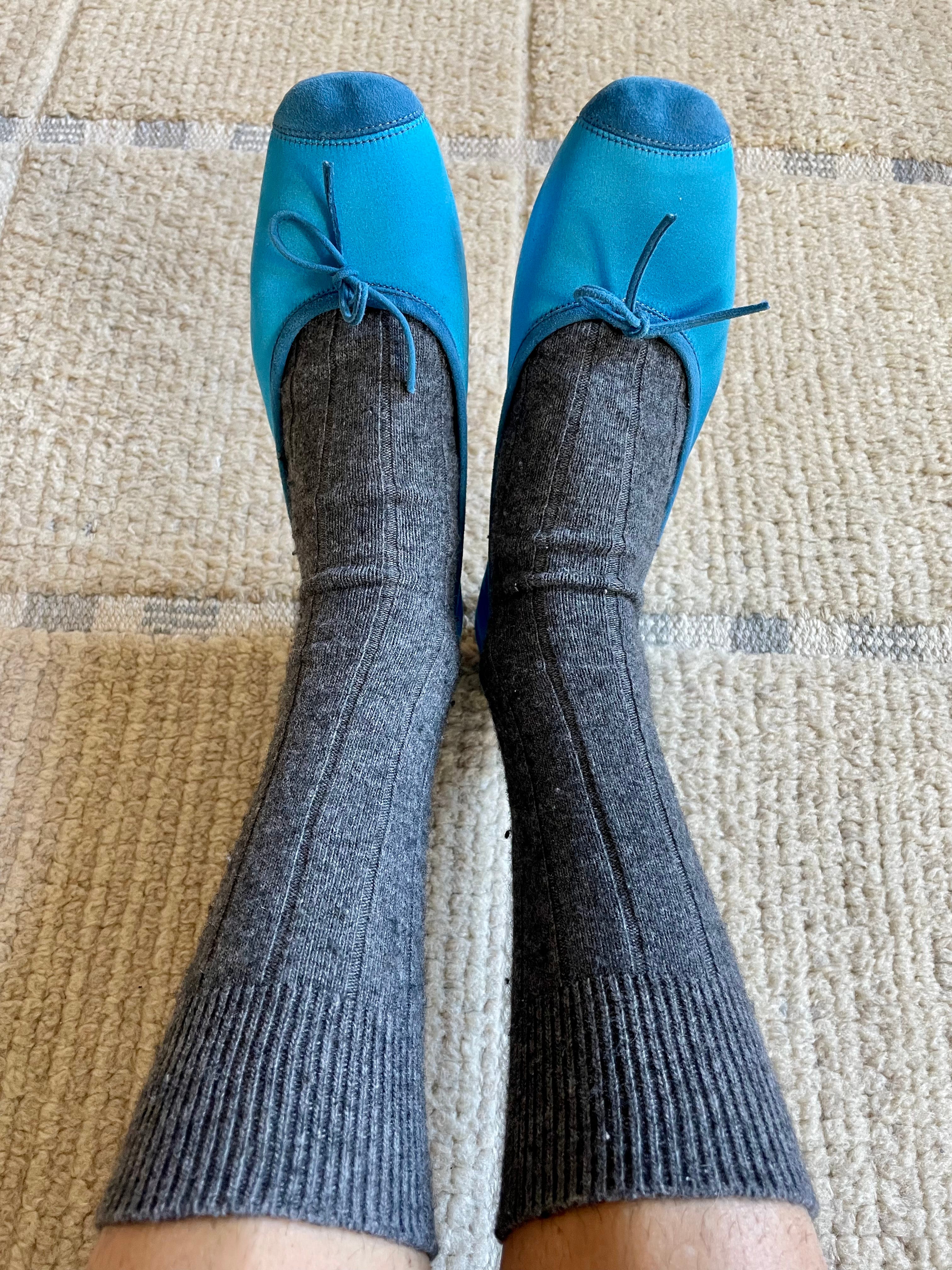 Thick socks for flats sale