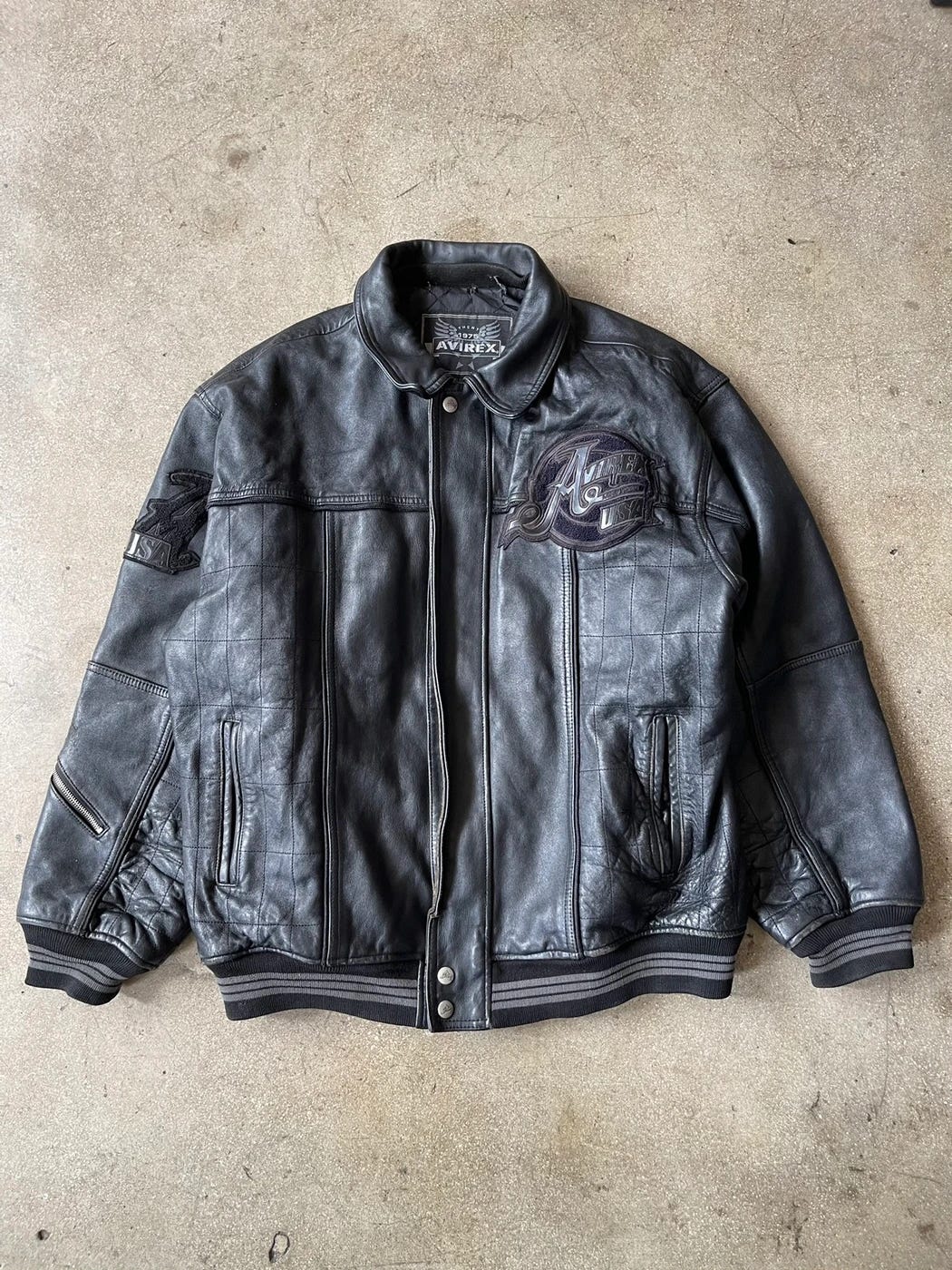 Avirex leather jackets amazon hot sale
