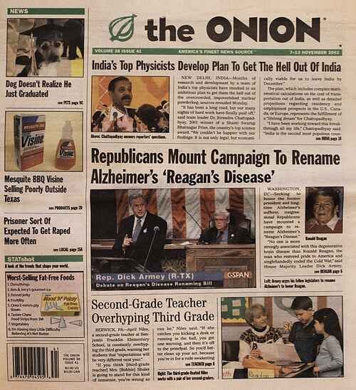20 years ago, The Onion featured an angry lobster