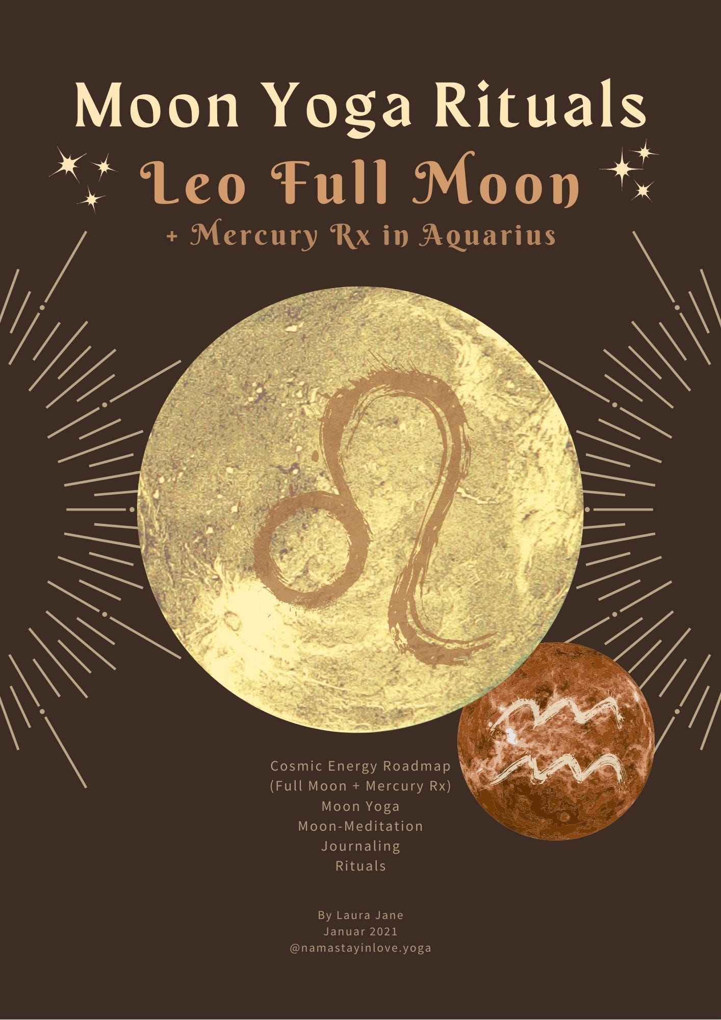 Full Moon in Leo, January 28, 2021 - by Laura Jane
