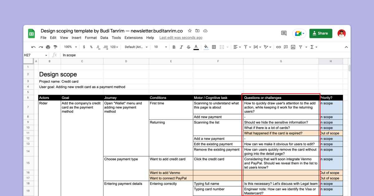 How to scope product design work by Budi Tanrim How to scope product design work by Budi Tanrim