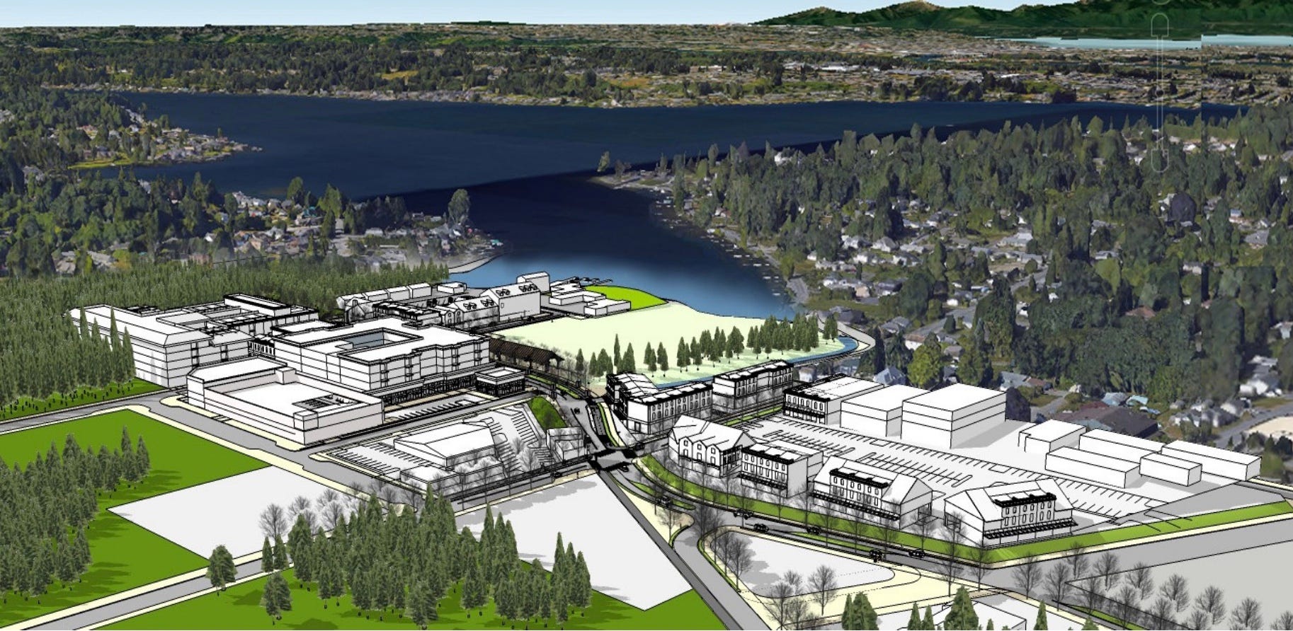 The Four Cores of Lake Stevens: Frontier Village Downtown Costco