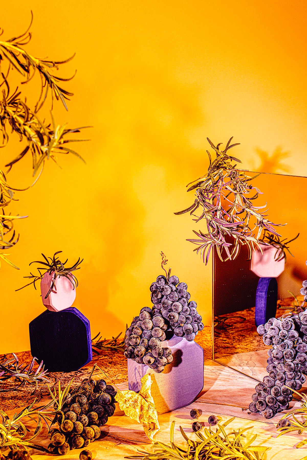 Coronation Grape, Rosemary, and Anise Seed Linzer Cookies