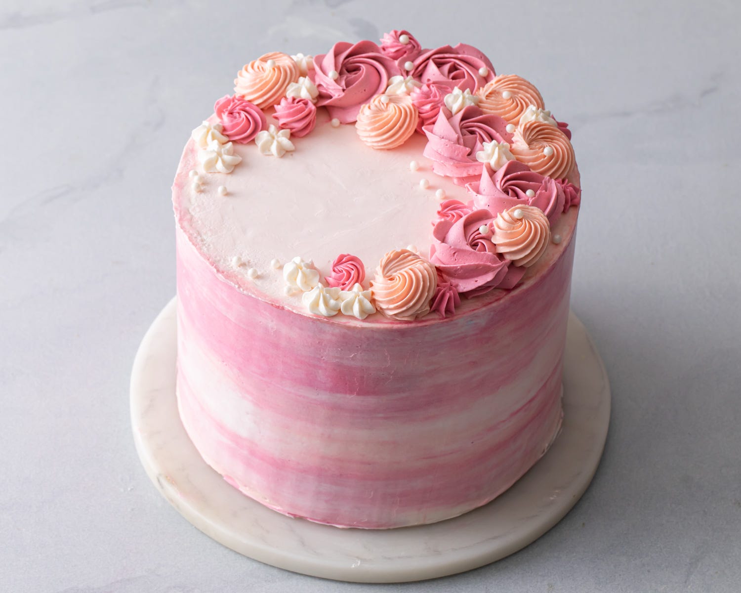 Watercolor Buttercream Cake Tessa Huffs Bake Club