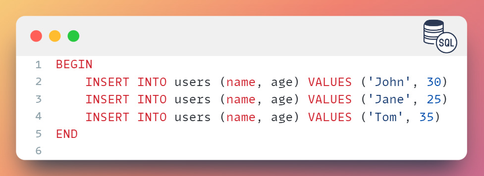 SQL: BEGIN & END - by Kaya Ozkur