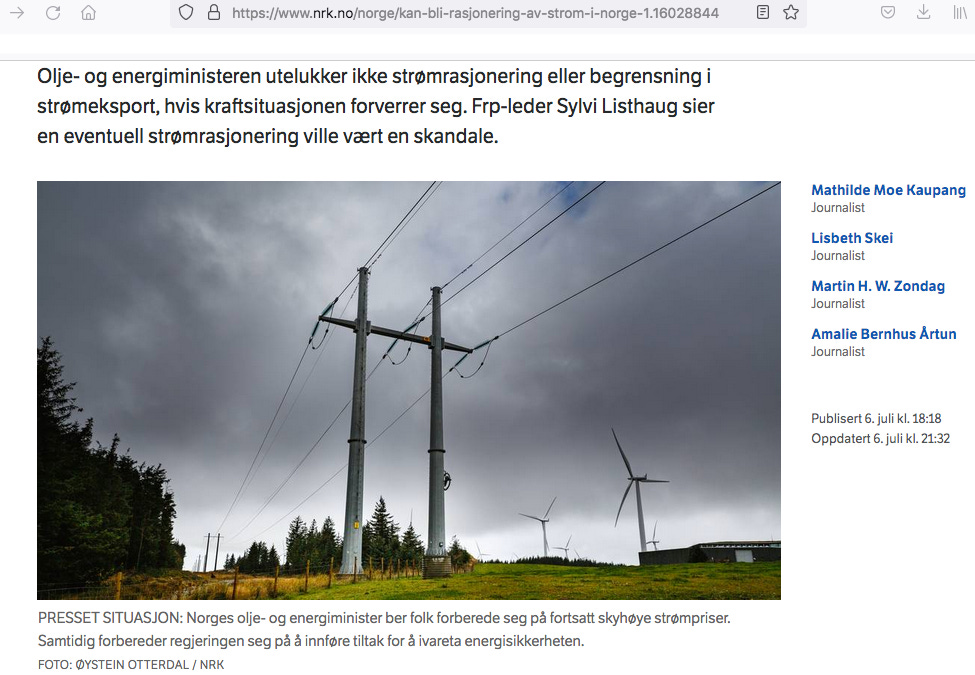 Down is Up: Energy Rationing is Coming, Rather Sooner than Later, with ...